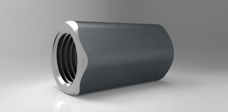 Hex Round Arris Rebar Coupler